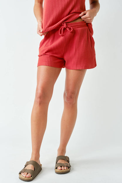 Mono B Rib Lounge Shorts (KP5871)
