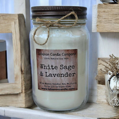White Sage & Lavender Candle
