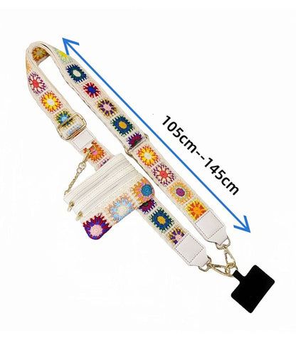 HANDBAG STRAP WITH ZIPPER POUCH PHONE HOLDER WRISTBAND