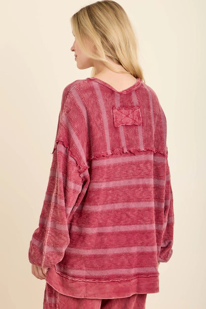 J.HER Mineral Washed Pullover Top