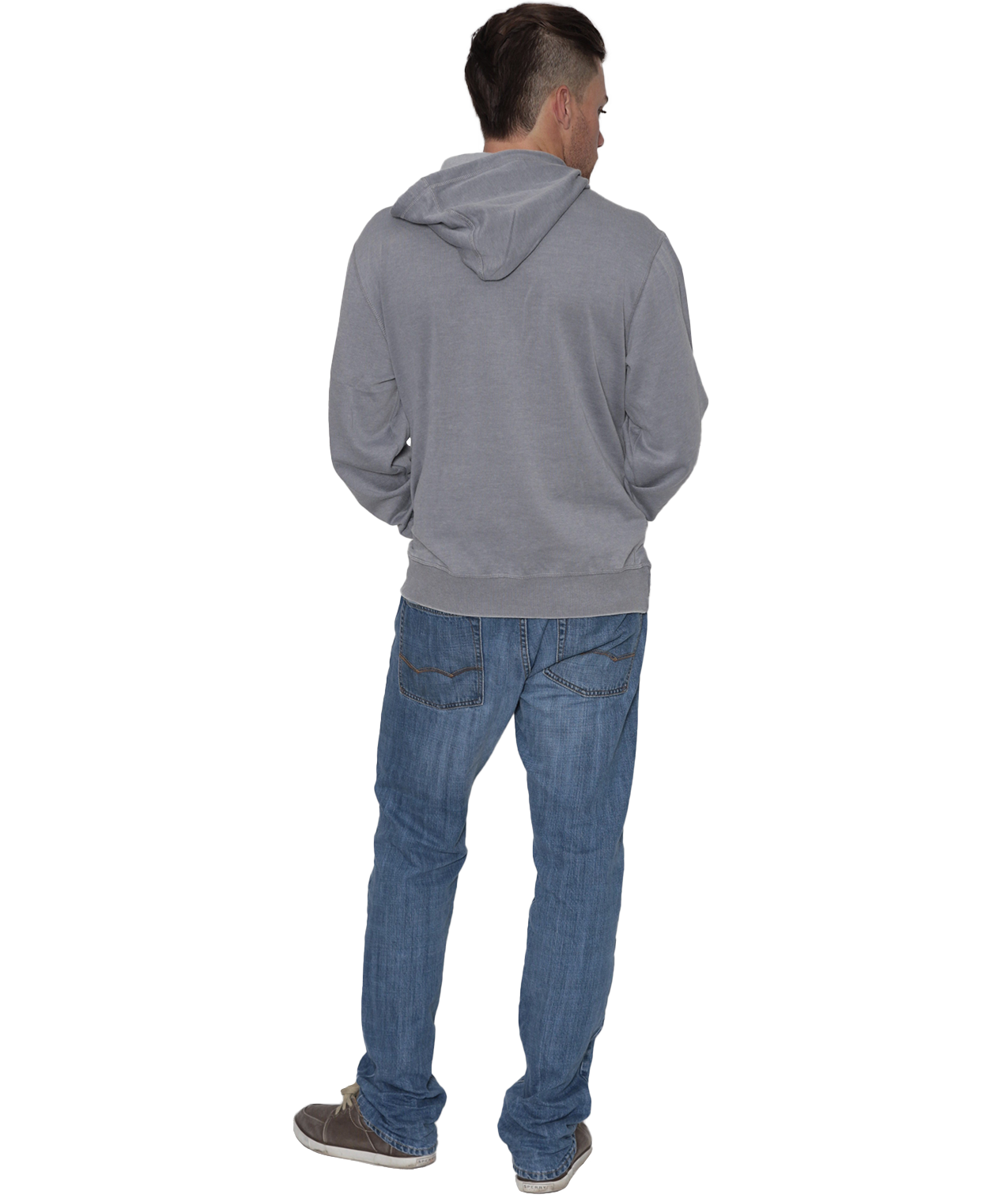 Unisex Fit Burnout Fleece Pullover Hoodie