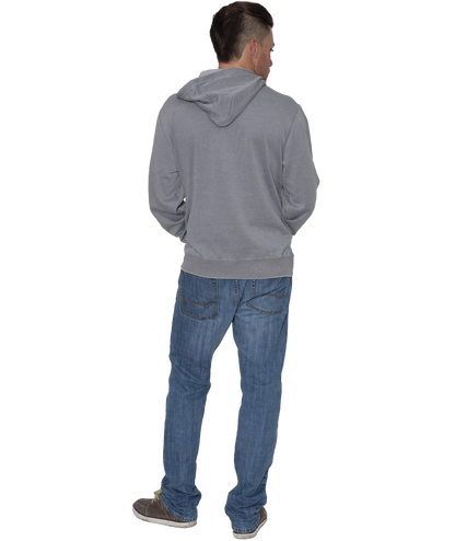 Unisex Fit Burnout Fleece Pullover Hoodie