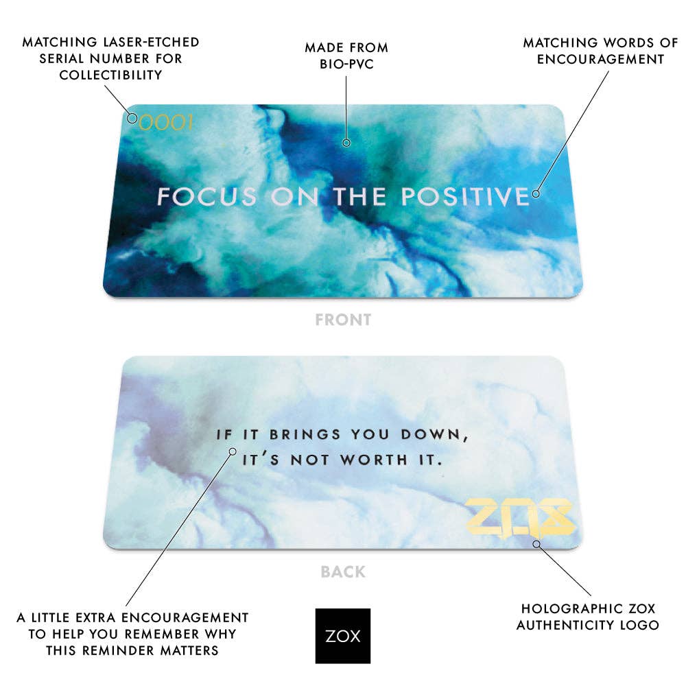 Focus on the Positive Interactive Affirmation Bracelet