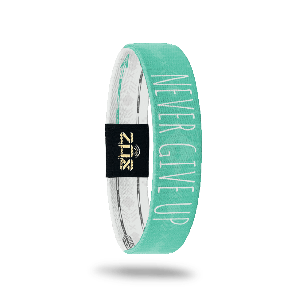 Never Give Up Interactive Affirmation Bracelet