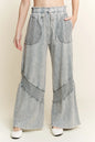 Mineral wash Waffle Pocket Wide Leg Pants
