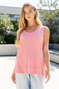 Dear Scarlett Baby Ribbed Tank Top w/ Raw Edge Detail