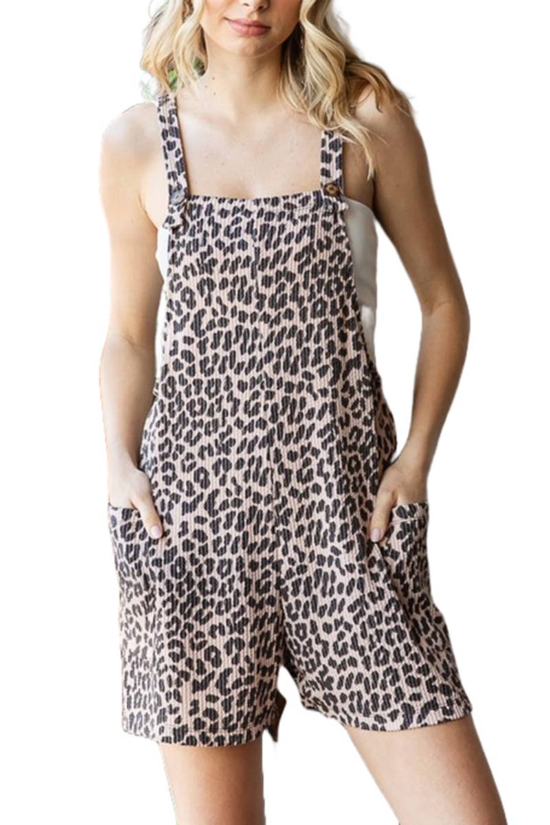 Animal Print Romper leopard