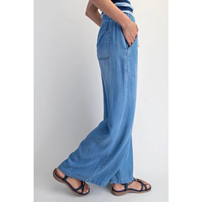 Cotierra Lyocell Drawstring Wide Leg Pants – Style CP6067