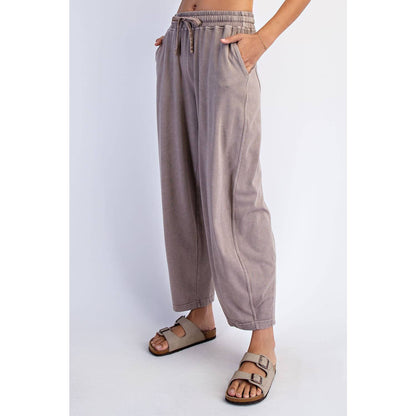 Mineral Washed Cotton Barrel Pant P6455