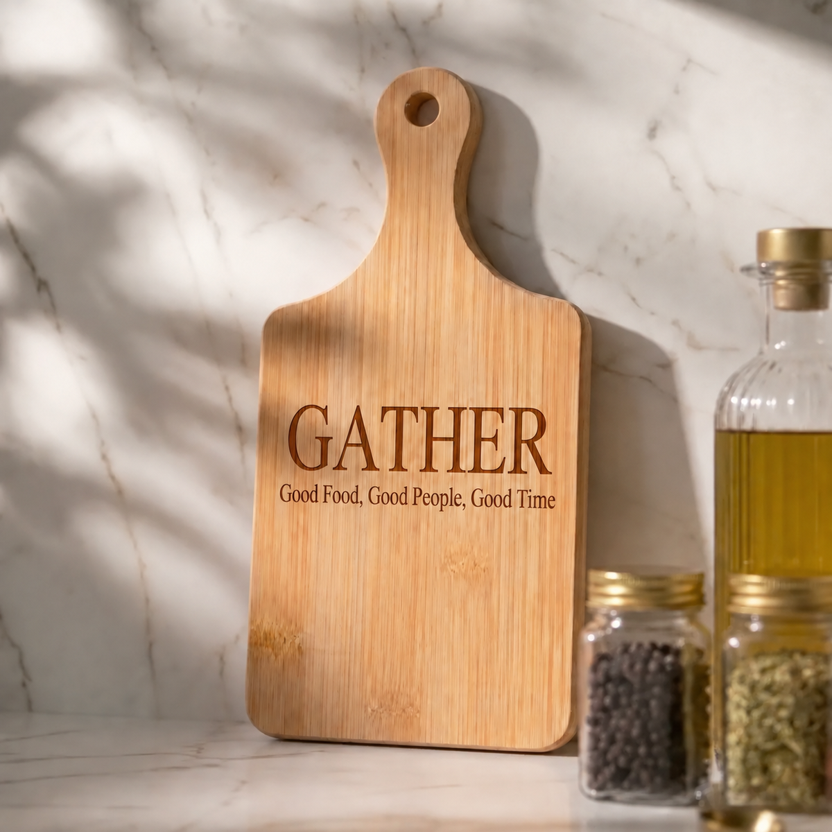 BAMBOO WOOD CUTTING AND CHARCUTERIE BOARD