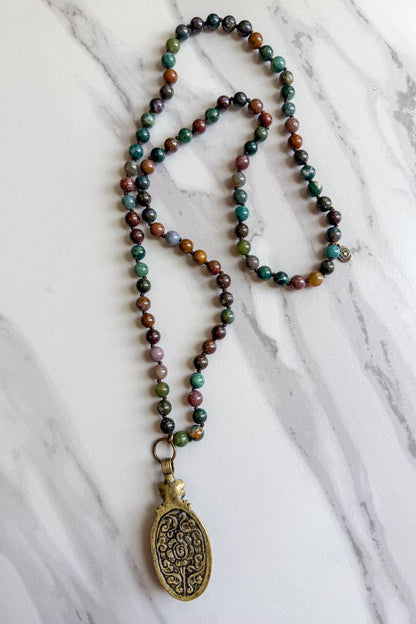 Florette Necklace- India Agate