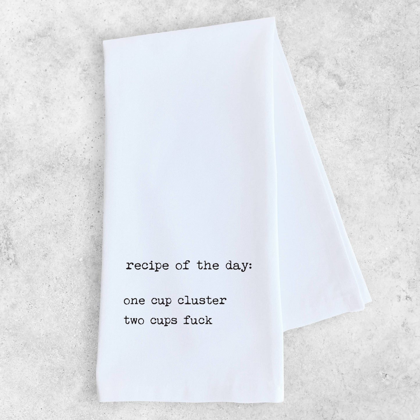 Recipe Of The Day - Organic Cotton Tea Towel
