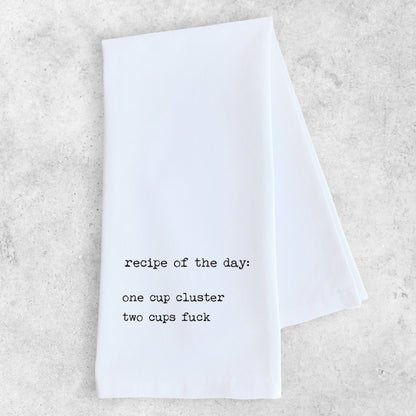 Recipe Of The Day - Organic Cotton Tea Towel