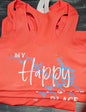 Happy Place Lake of the Ozarks Ribbed Racerback Tank Top