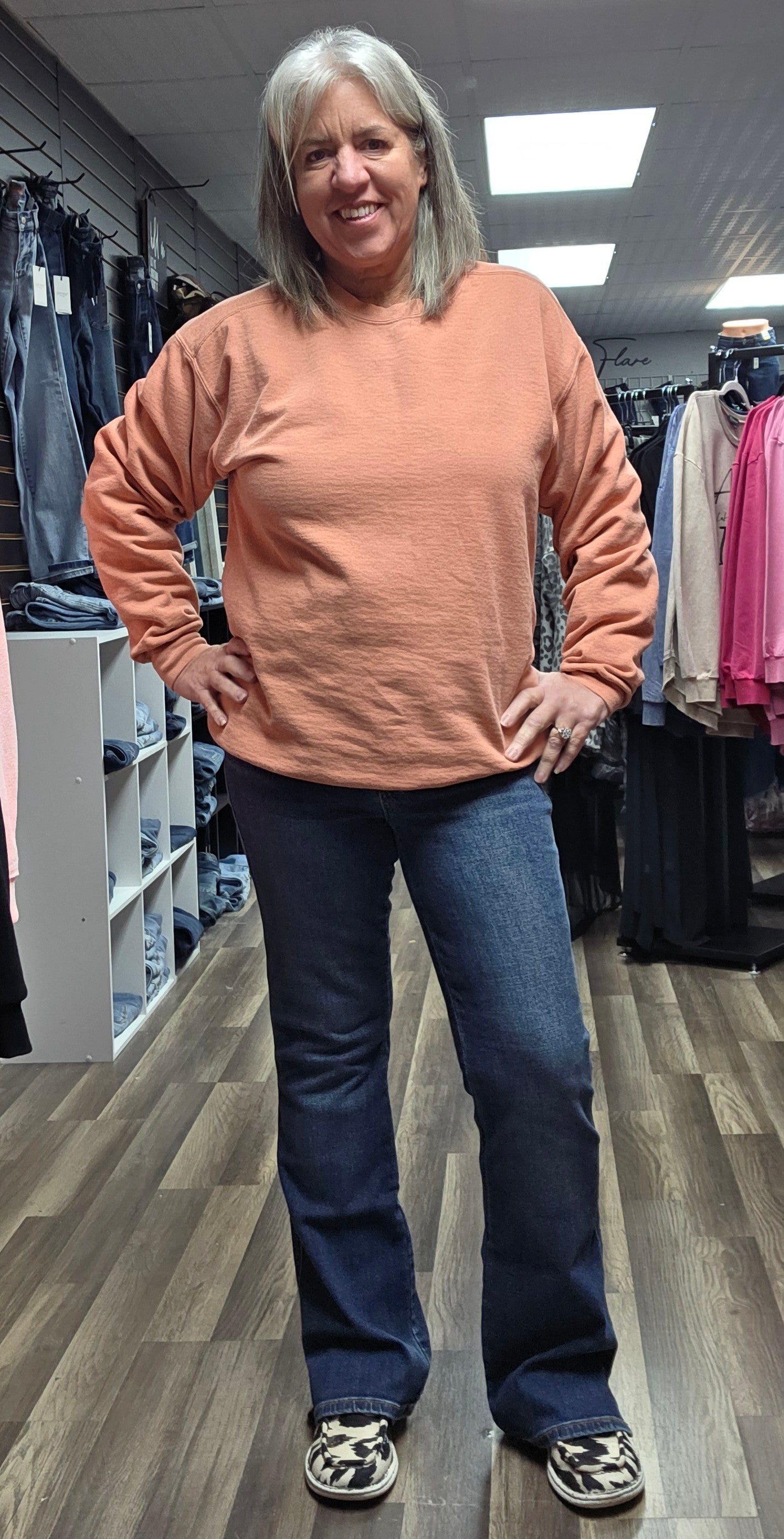 Judy Blue MR Bootcut Jeans with Cell Phone Pocket & Slit – Style 82695