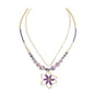 Amethyst Blooming Pendant Necklace Myra