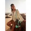 Pecos Pointe Canvas & Hairon Bag in Turquoise purse Myra
