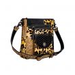 Jaguar Trail Hand-tooled Leather & Hairon Bag purse Myra