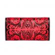 Tambrina Hand-tooled Wallet in Red Myra