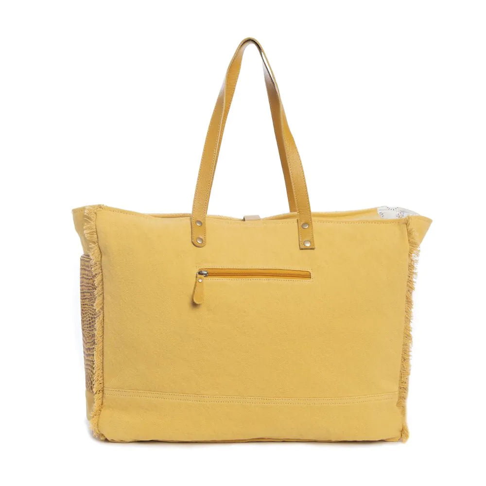 Angel Fire Weekender Bag in Sunrise Yellow Myra