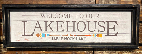 Welcome to our Lake House Lake of the Ozarks Sign