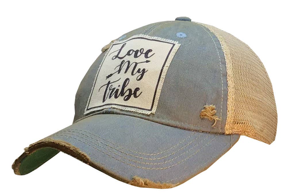 Love My Tribe Distressed Trucker Cap