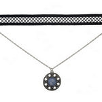 Black Silver Opal Necklace