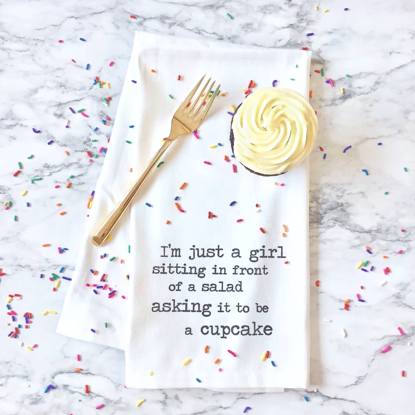 I'm Just A Girl - Tea Towel