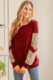 Velvet Chunky Animal Contrast Sweater Lovely Melody