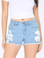 Destroyed Denim Shorts
