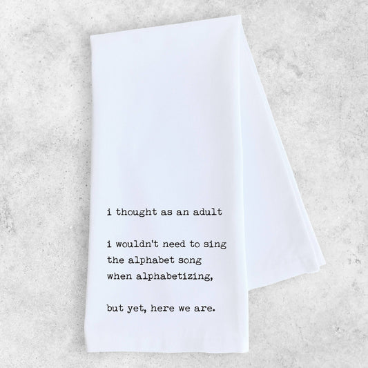 Alphabet Song - Tea Towel