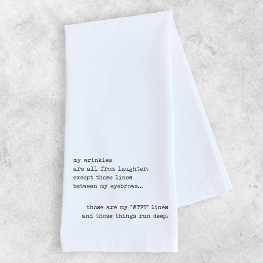 WTF Lines - Tea Towel