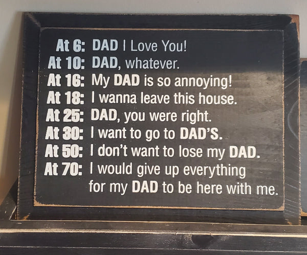 Dad I Love you Sign