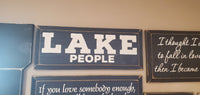 Lake People Sign