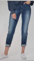 SH5007 HIGH RISE BLEACH SPLASH BOYFRIEND Jeans Judy Blue