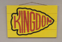 Chiefs Kingdom Planked Sign