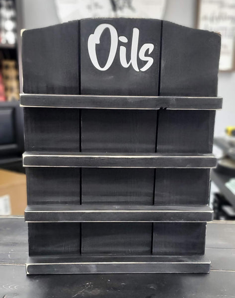 Essential oils Shelf, Oils Rack, essential oil rack, Oil Shelf, rustic rack, Essential Oils Display, Oil Display, Gift for her, Black Shelf