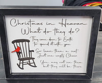 Christmas in Heaven Sign