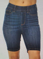 150159 High Waist Pull On biker Jean Shorts Judy Blue