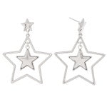 Nested Star Drop Earrings