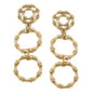 Metal Tone Loop Drop Earrings