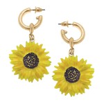 Sunflower Drop Earrings