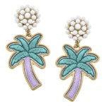 Cluster Pearl And Palm Tree Patch