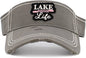 Distressed Patch Visor - Lake Life (Dove Grey)