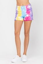 150085 Tie Dye Judy Blue High Waist Shorts 150085
