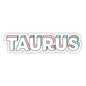 Taurus Lettering Zodiac Sticker