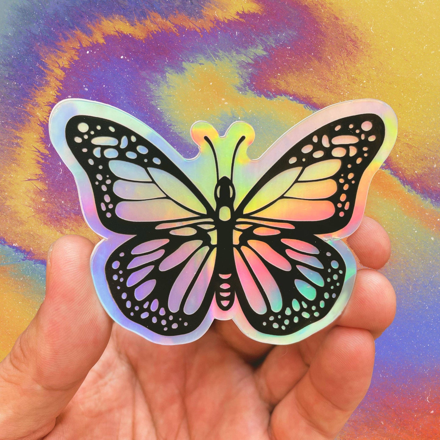 Butterfly Holographic Sticker