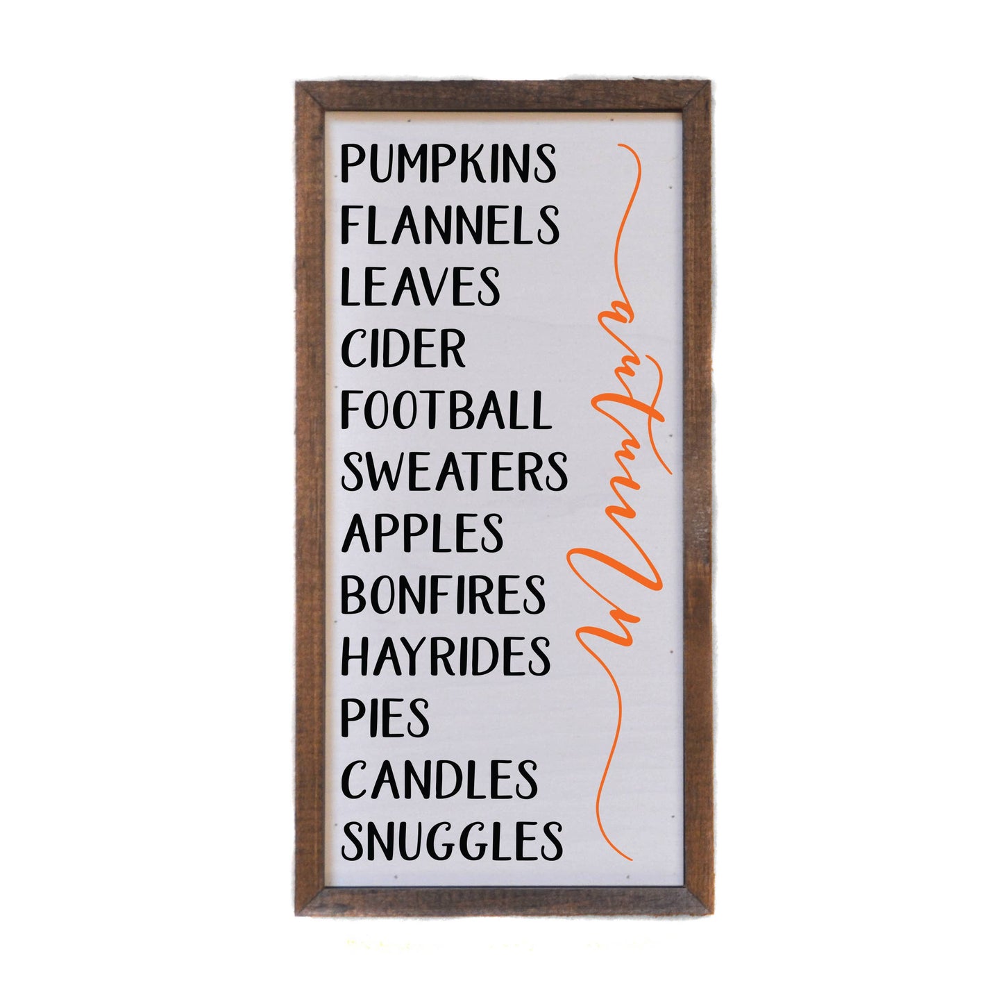 12x6 Best Of Autumn List Fall Signs