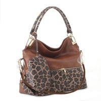 DS96227 2pc Leopard Hobo Handbag Set