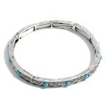 Stretch Western Turquoise Bracelet